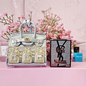 YSL Black Opium Glitter Mini With Mini Bag Charm